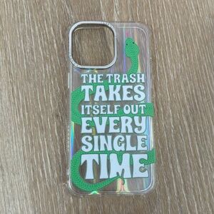 the trash takes itself out skinnydip london swiftie iphone 15 pro max case